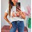 Camiseta Moto Coral